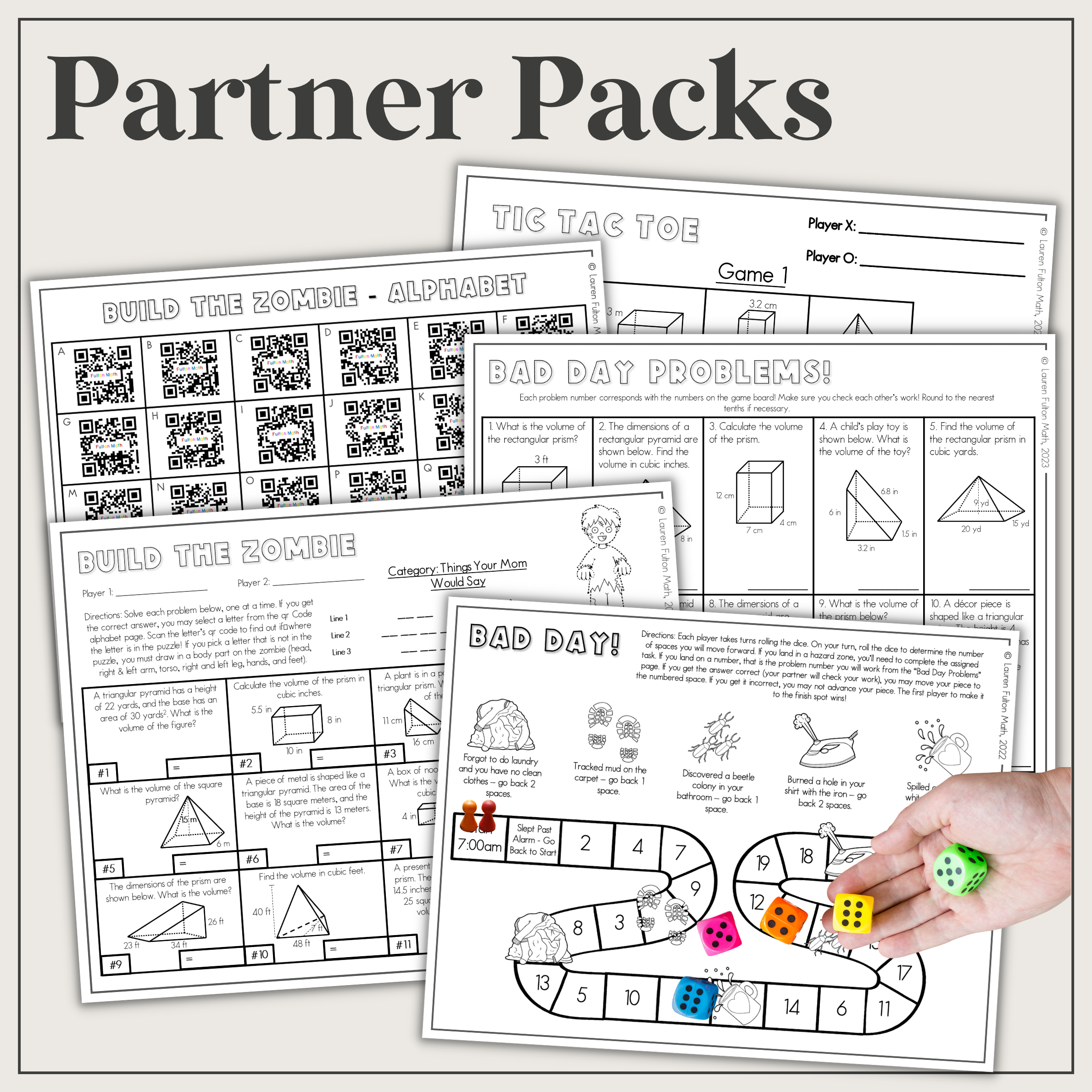 Partner Packs – Lauren Fulton Math