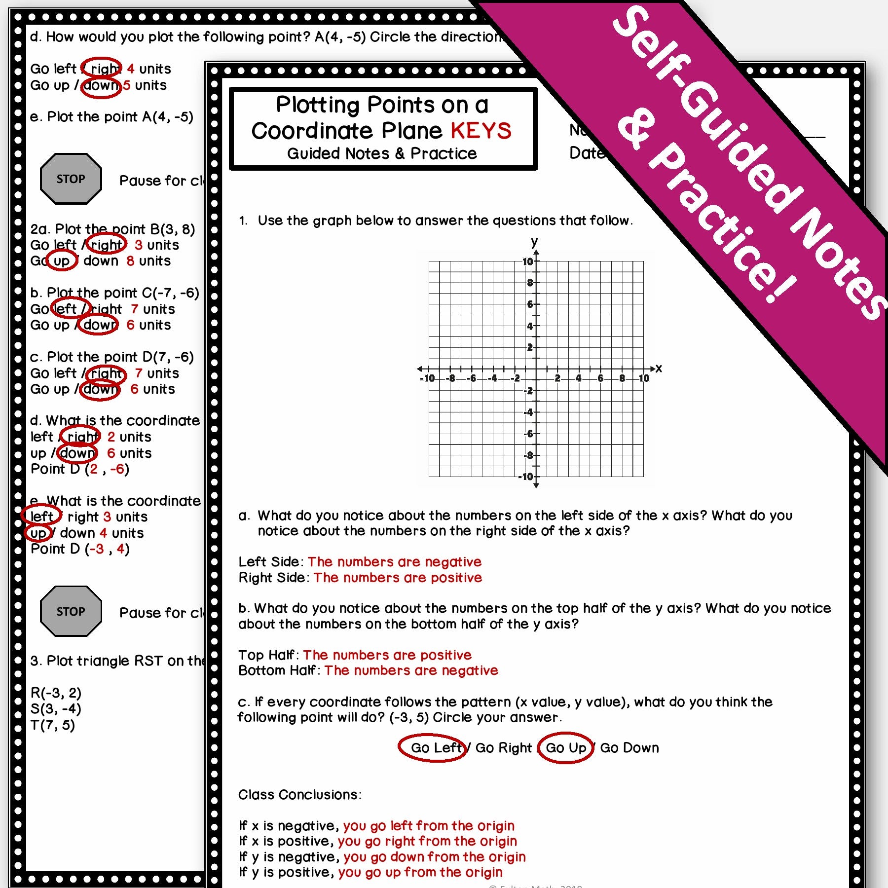 Plotting Geometry Plotting Points on a Coordinate Grid Activity & Notes β Lauren Fulton Math