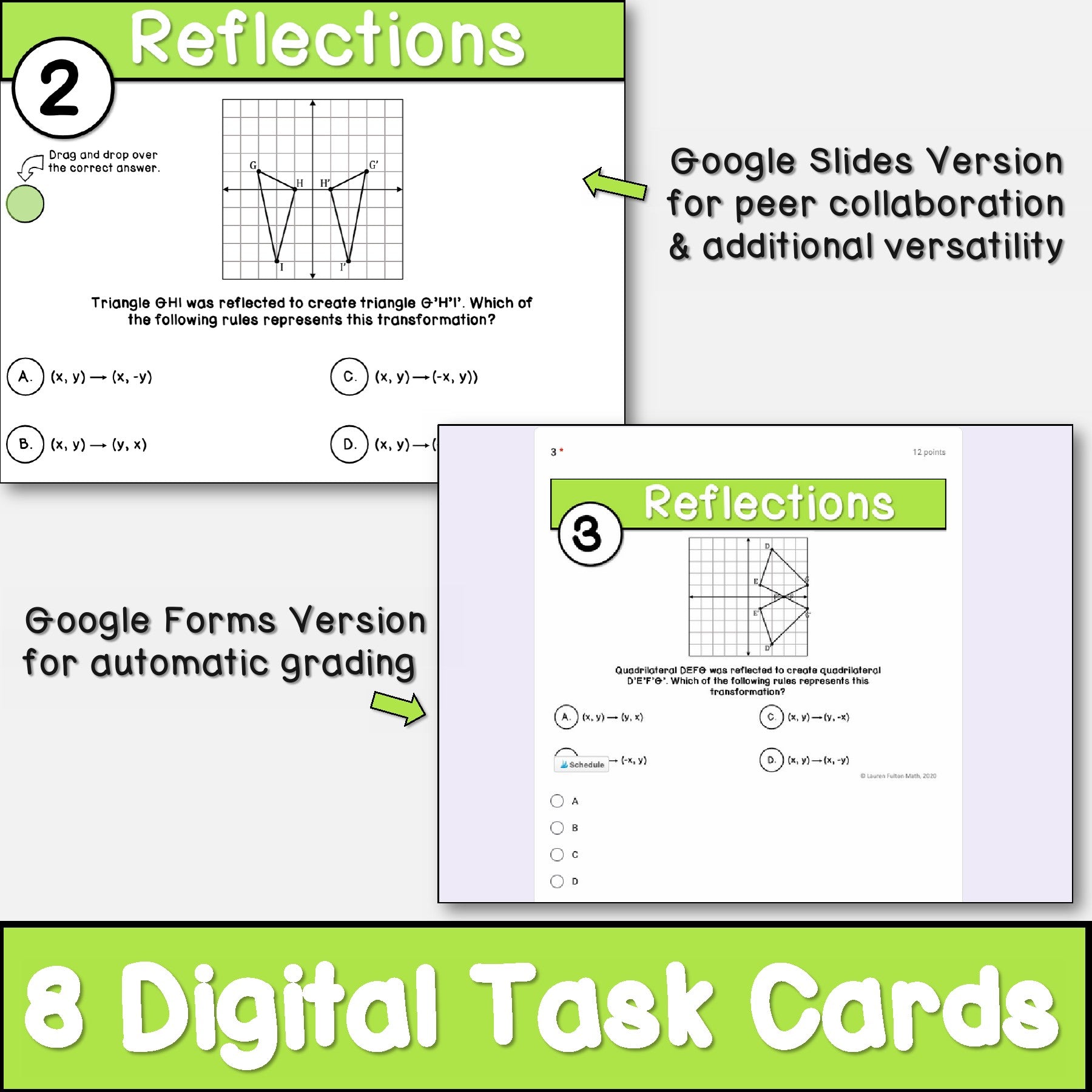 Fulton Math Pathways Reflections Digital Task Cards – Lauren Fulton Math