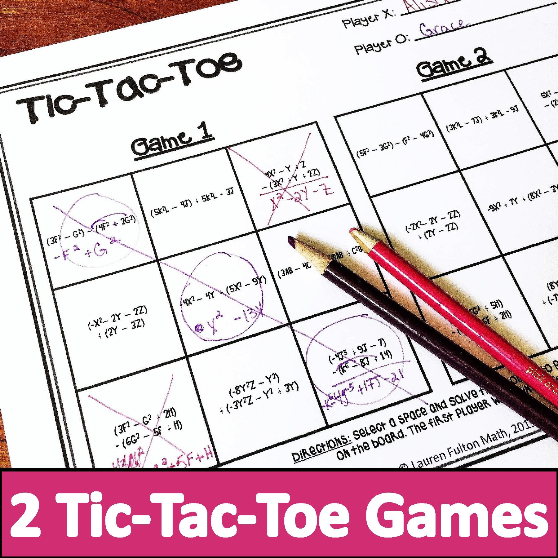 Fulton Math Pathways Adding and Subtracting Polynomials Activity | Partner Activities ...