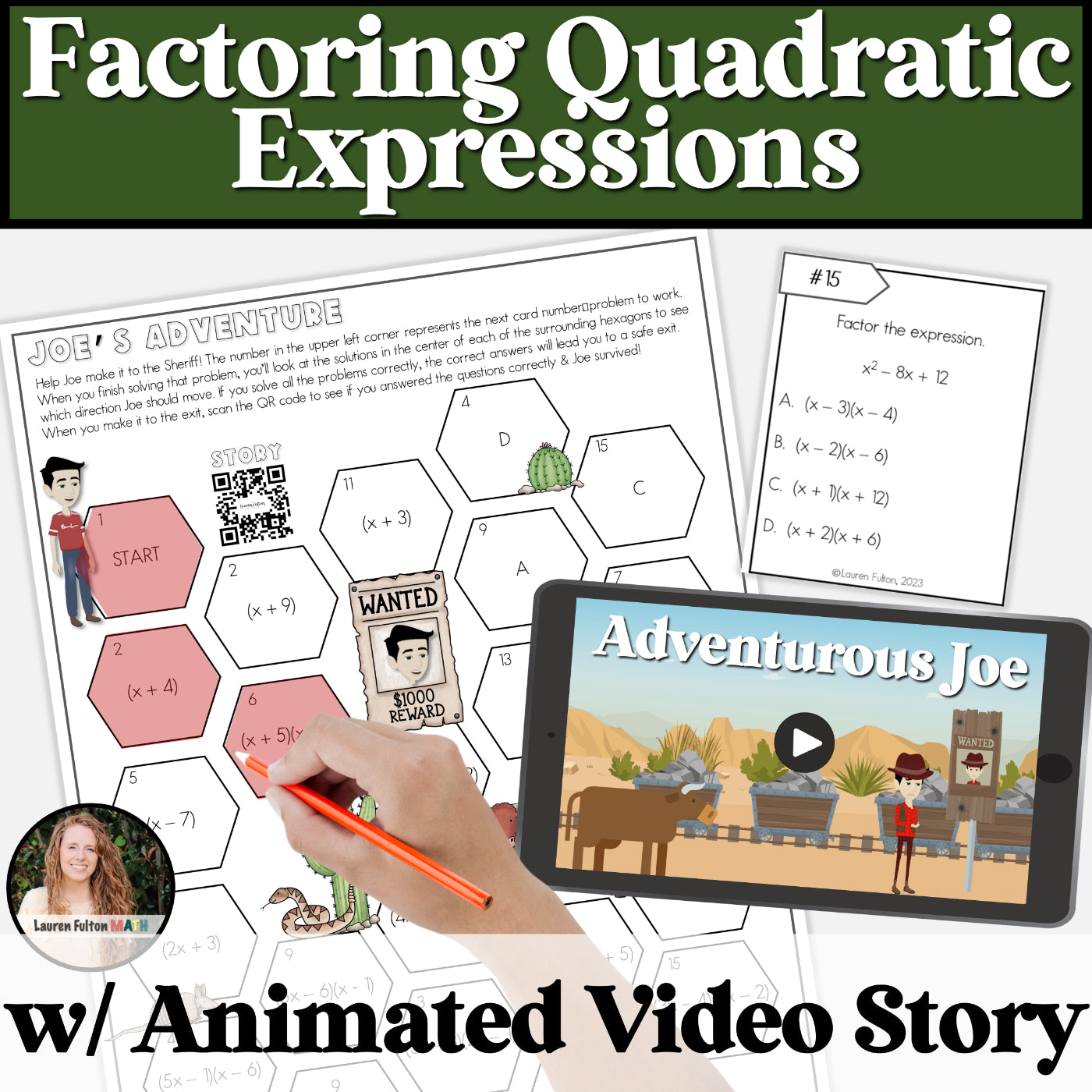 Factoring Website Math Factoring Quadratic Expressions Activity | Factoring Trinomials Game ...