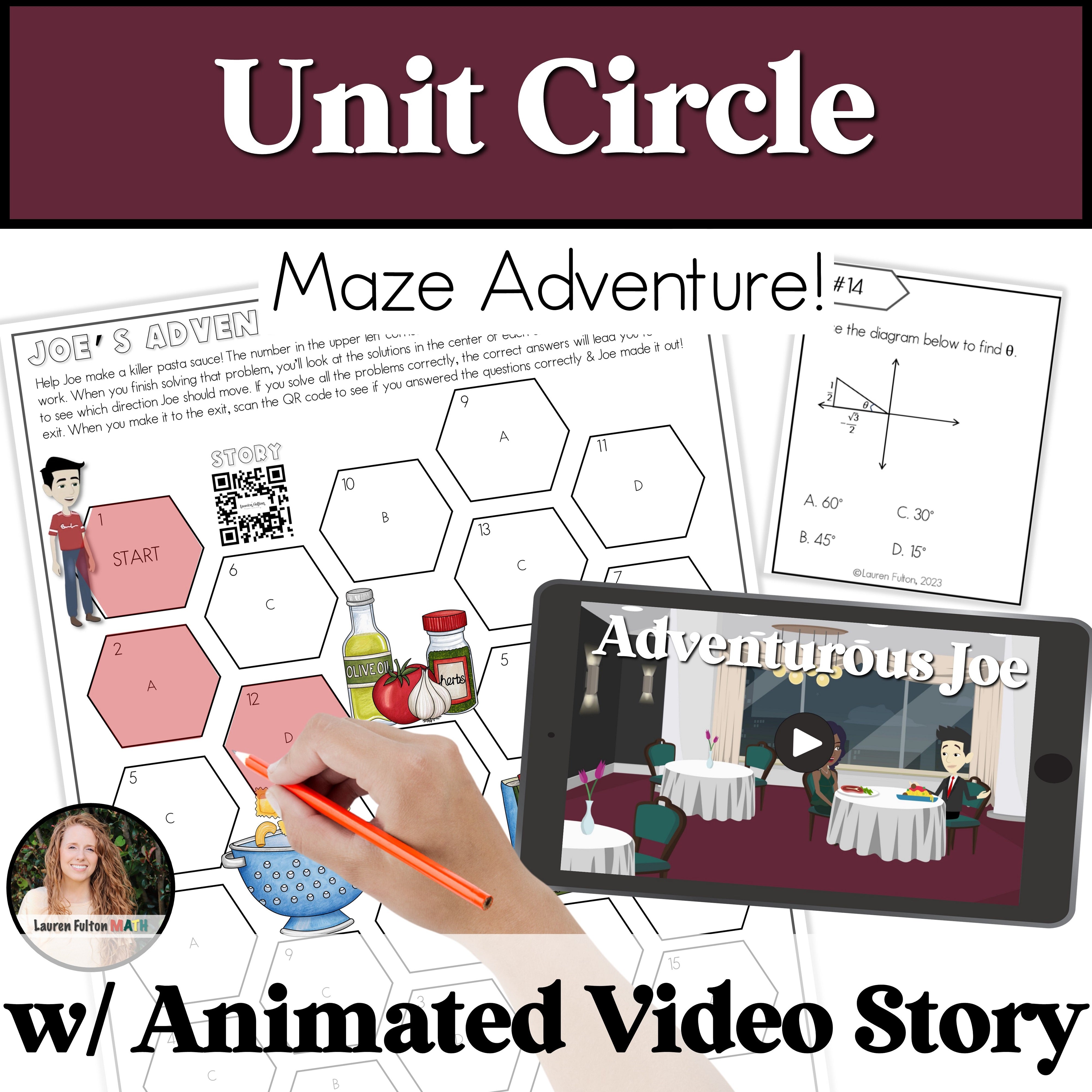 The Unit Circle Maze Activity for Geometry – Lauren Fulton Math