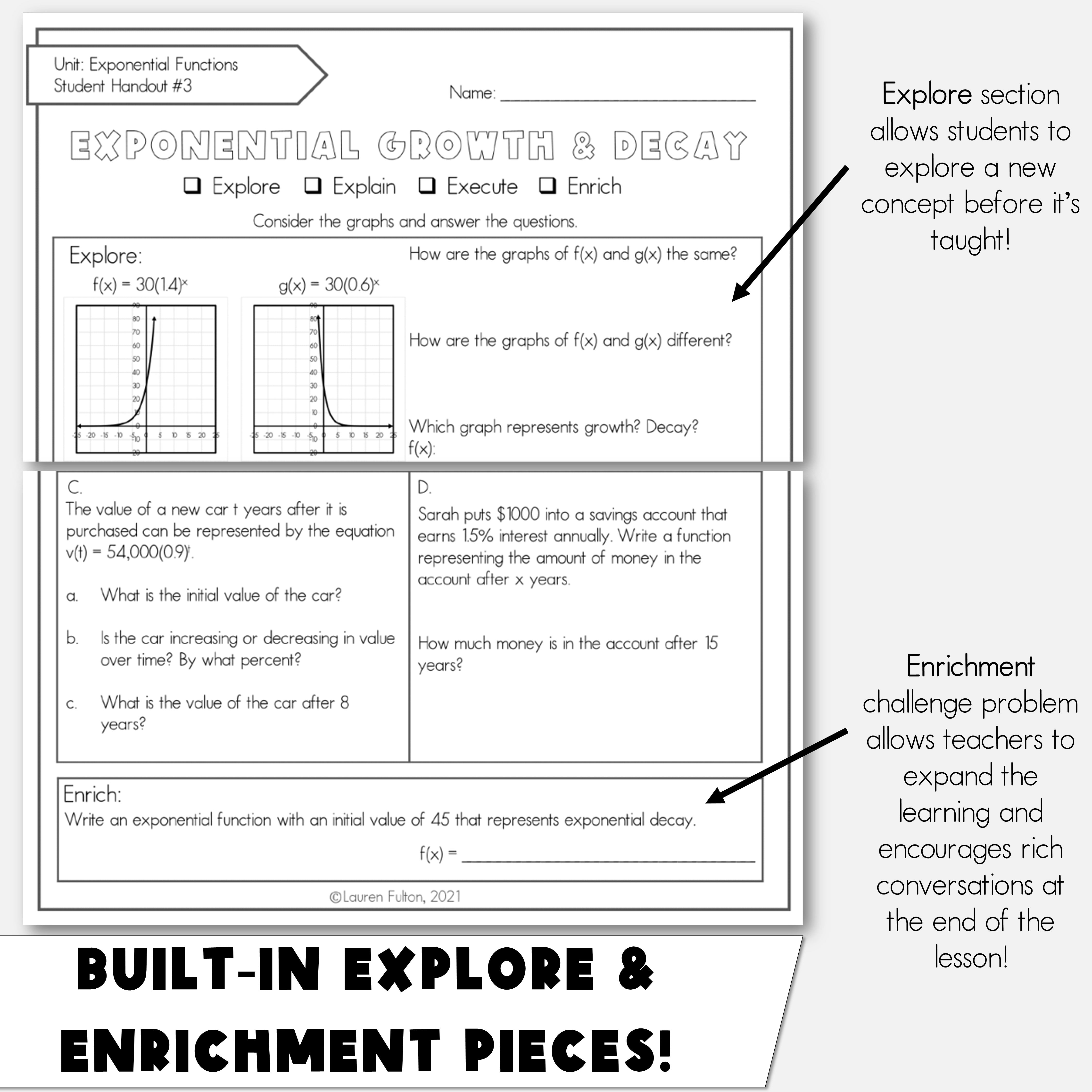 Exponential Growth and Decay Notes – Lauren Fulton Math