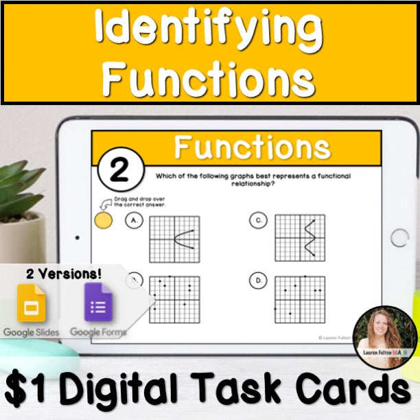 Identifying Functions Digital Task Cards – Lauren Fulton Math